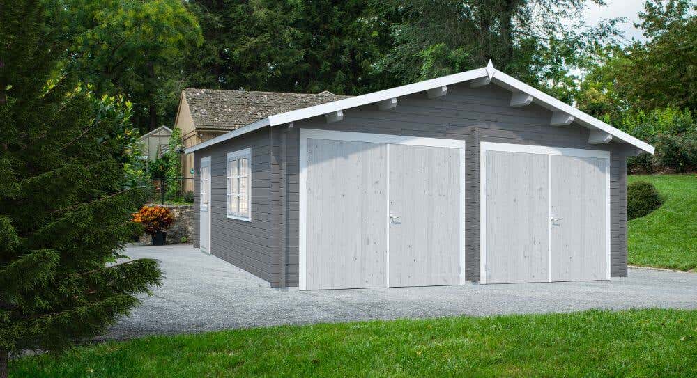 28,4 double m² Palmako Garage en bois Roger
